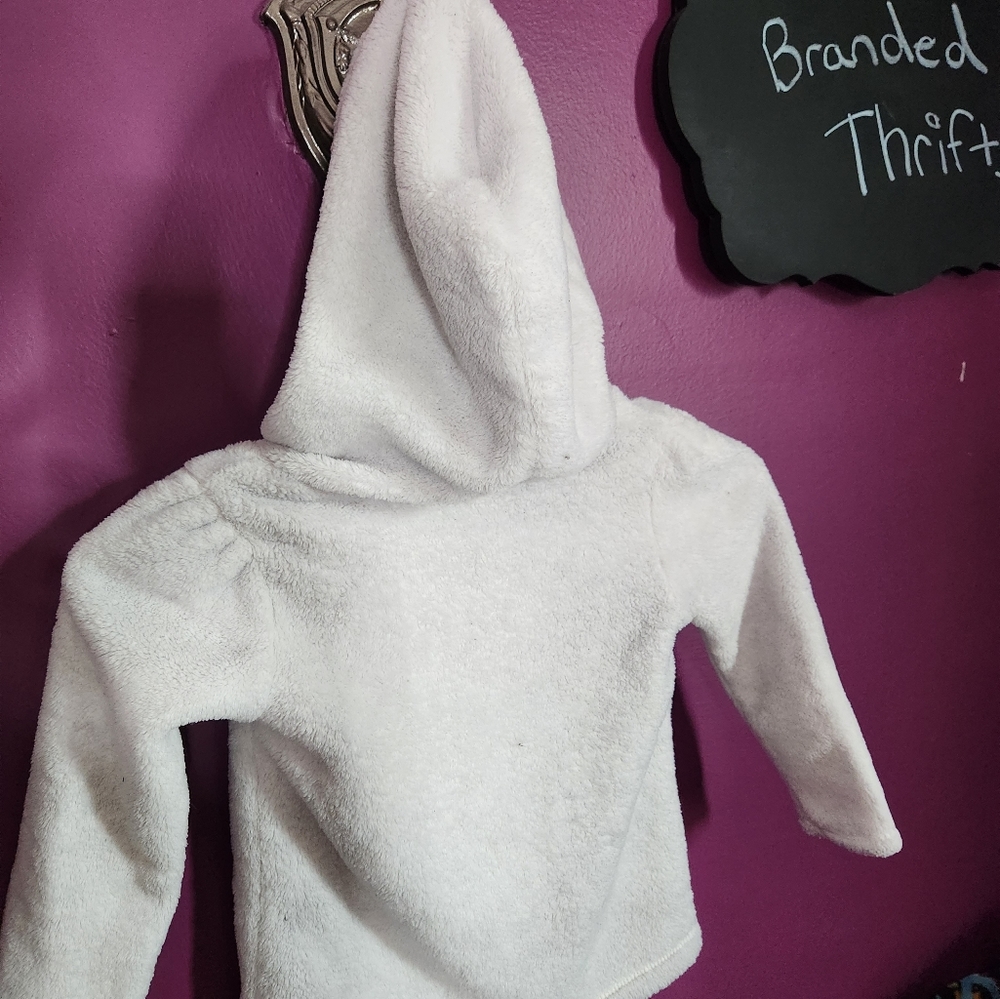 Carters White Fleece Pullover, size 4t - Picture 4 of 4